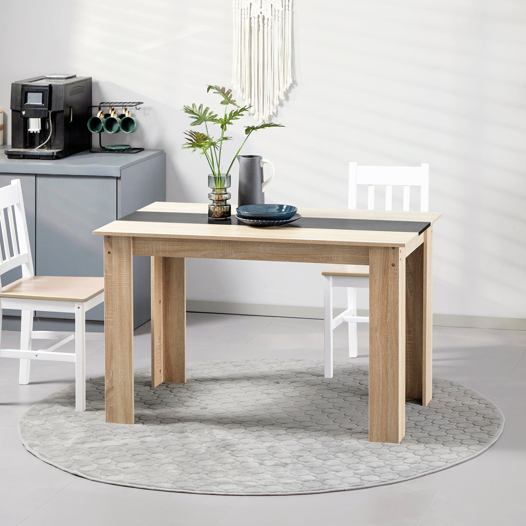 Table à manger design moderne en bois, 120 x 69 cm
