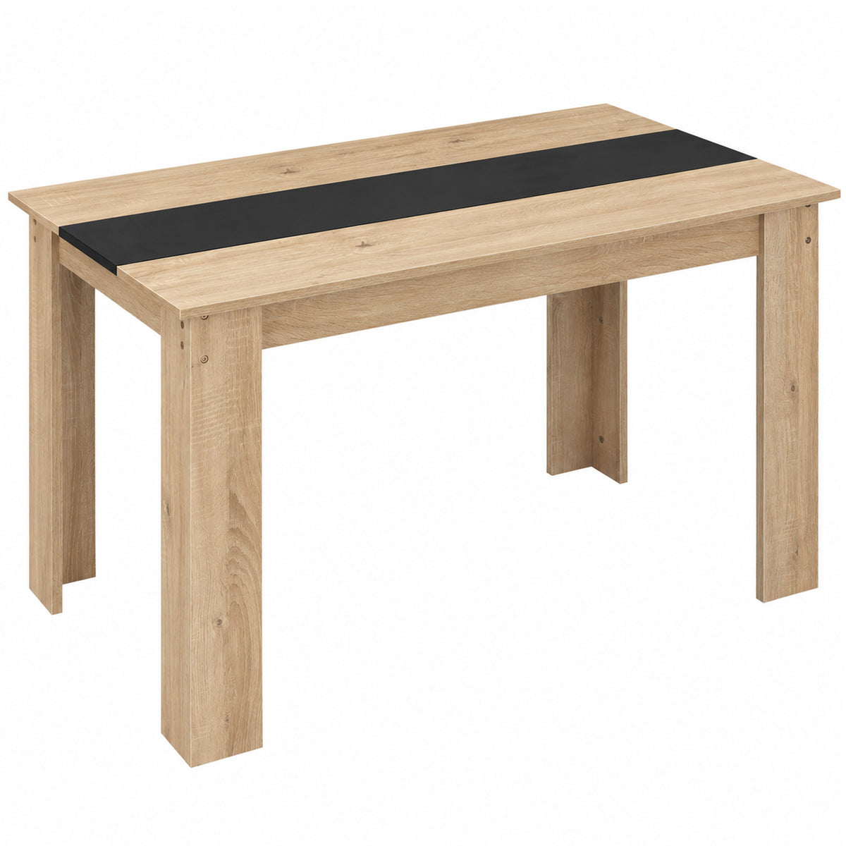 Table à manger design moderne en bois, 120 x 69 cm
