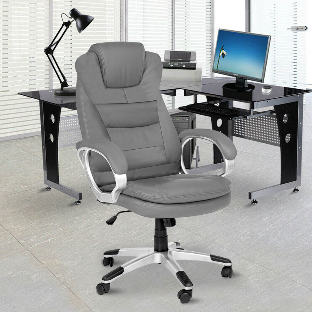 Fauteuil gamer de bureau BOSS pivotant gris