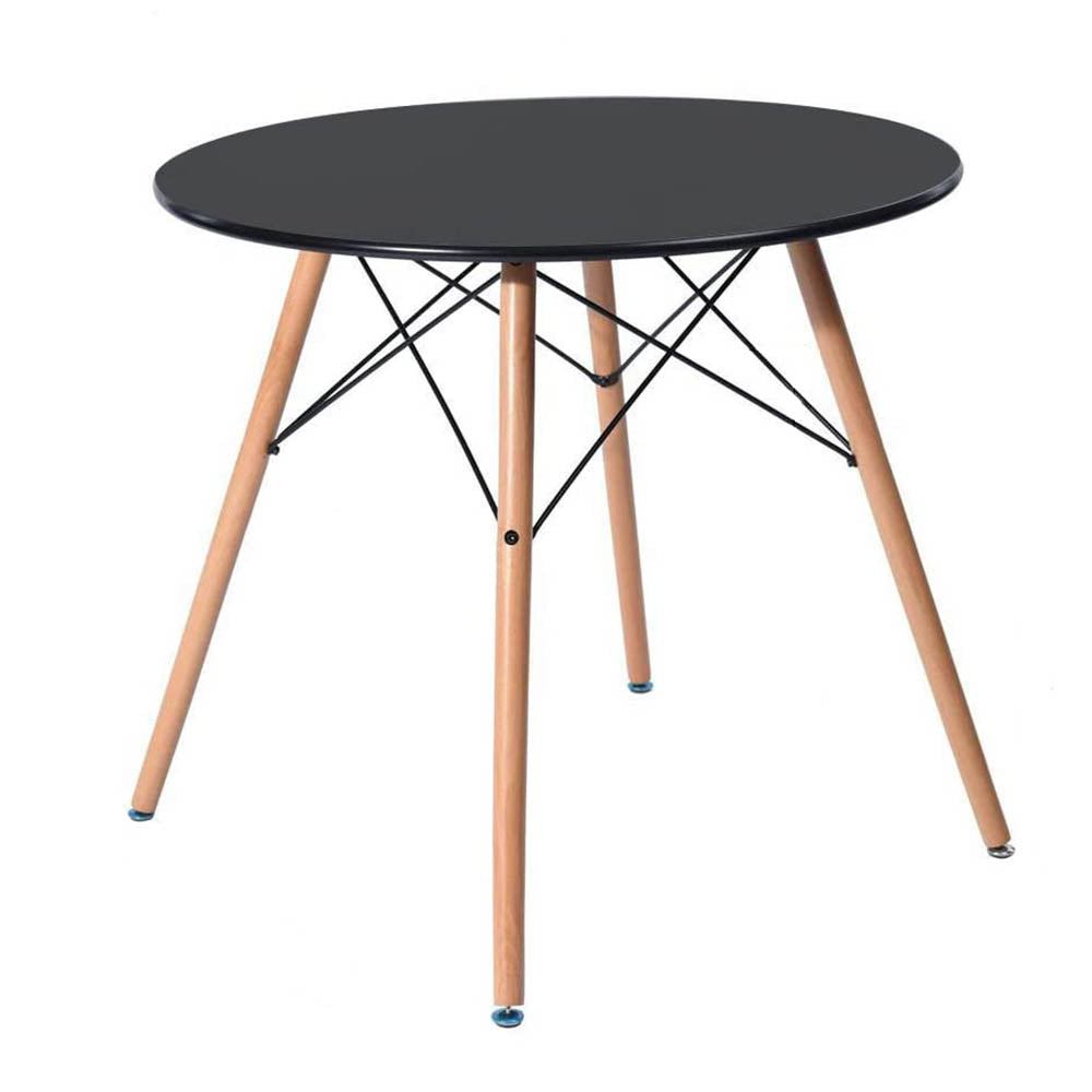Ensemble table et 4 chaises de salle à manger noires