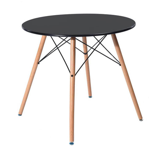 Ensemble table et 4 chaises de salle à manger noires